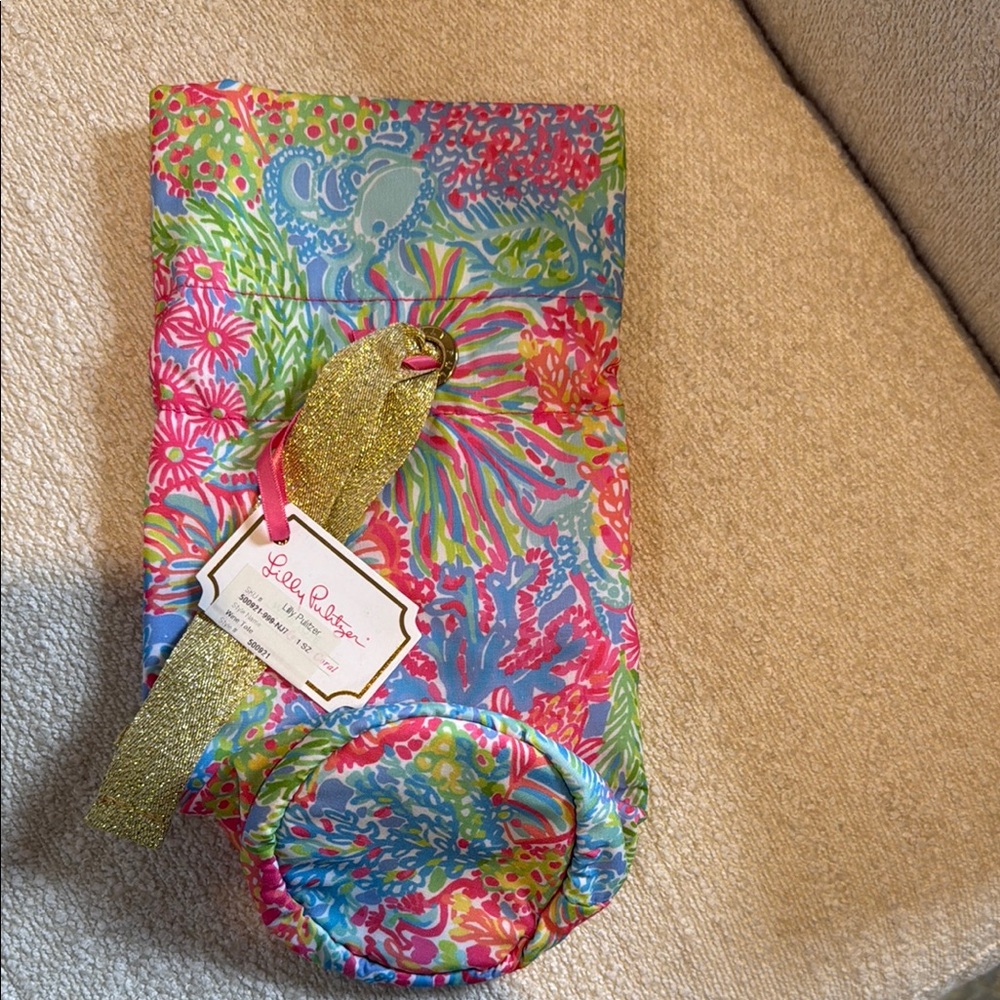 Lilly Pulitzer Colorful Print Wine Tote